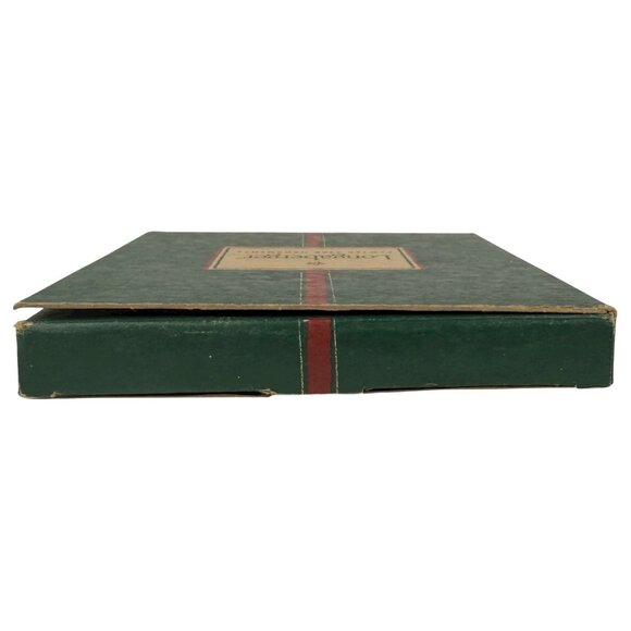 New 2001 Longaberger Pewter Star Ornament Set Of 3 Red Ribbon In Original Box - Picture 12 of 12